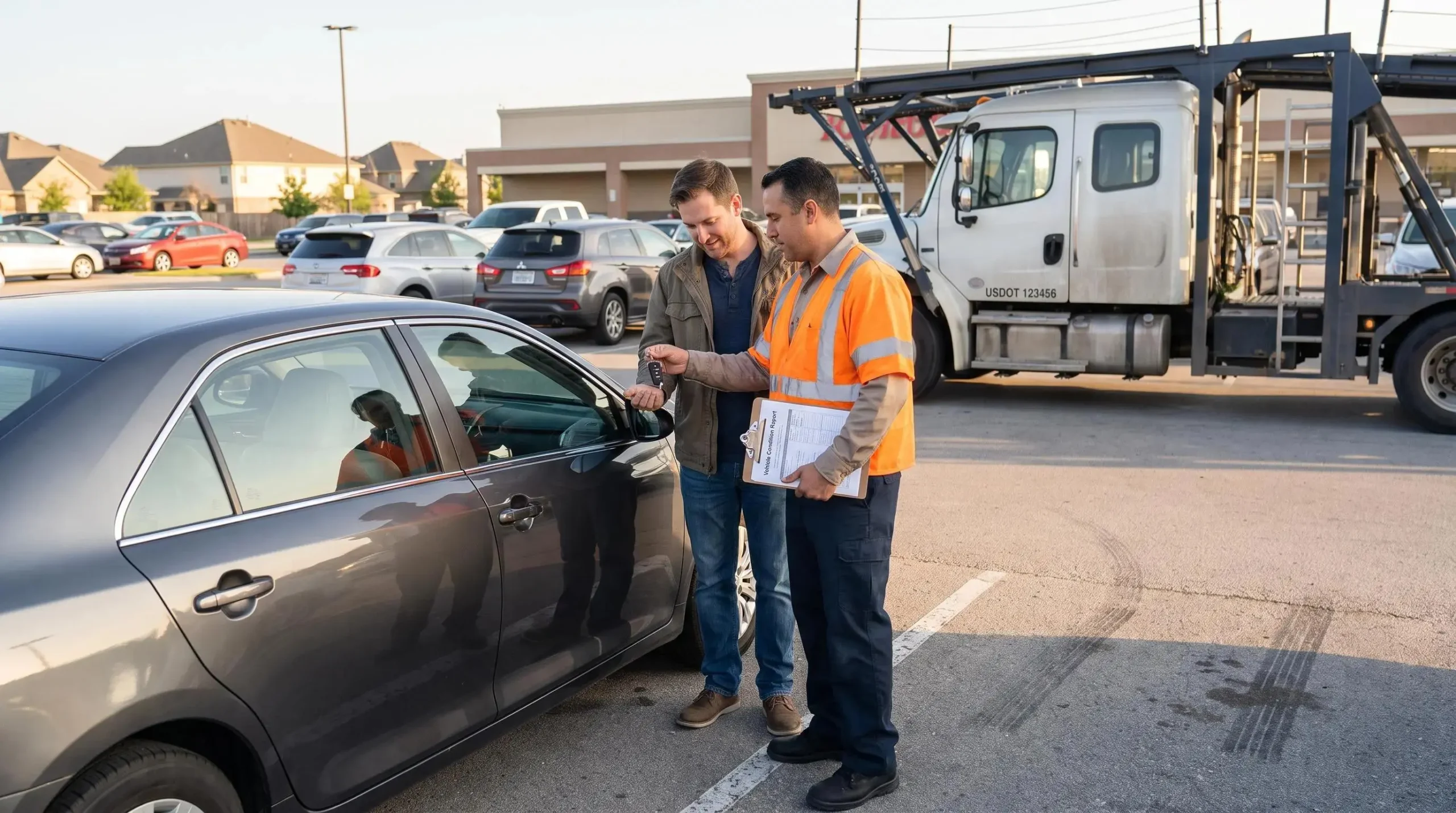 Door-to-door state to state car shipping pickup and delivery service